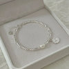 Silver Heart Shaped Necklace Bracelet Set for Women Vintage Korean Crystal Bracelets Set Party Jewelry - Image 14