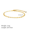 Summer Gold Color Anklets For Women Stainless Steel Firga Chain Feet Jewelry Layered Link Chain Accessory - Image 9