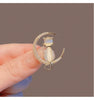 Rhinestone Feather Brooch Pin in Gold-Tone and Silver-Tone Styles - Image 9