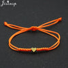 Multicolor Rope Lucky Heart Bracelets Women Men Charm Woven Handmade Bangles Braided Adjustable Buddhism Jewelry - Image 19