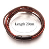 Punk Weave Magnet Buckle 117 Leather Bangle Fit 18mm Snap Button Bracelet Charm Jewelry For Women Men Gift - Image 5
