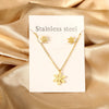 Love Heart Pendant Necklaces For Women Stainless Steel No Fade 2 Pieces Jewelry Wedding Party Gifts Gold Color - Image 11