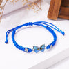 Woven Butterfly Flower Cord Bracelet with Adjustable Length - Image 28