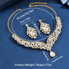 Ladies' Design Necklace Earrings Jewelry Set Suitable for Daily Wear, Wedding Parties, Holiday Gifts - Image 20