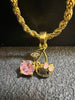 Gold Rope Chain Necklace Nugget Heart Pendant - Image 12