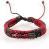 1/2pcs Hand-woven Bracelet Couple Red Rope Hand Rope Ethnic Style Simple Bow and Arrow Bracelet Jewelry - Image 1