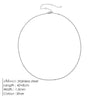 Box Chain Necklace Smooth Stainless Steel Choker Necklace Friendship 2MM Gold Color Women Gift Jewelry - Image 17