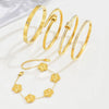 Europe And The United States Stainless Steel Four-leaf Clover Lucky Bracelet Women's Nail Bracelet Gold Bangles - Image 2