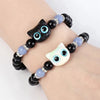 Luminous Beads Couple Bracelets For Women Men Charm Cat Matching Friend Bracelet Glow In The Dark Jewelry - Image 5