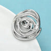 Metal Artistic Style Rose-flower Brooches 2-color Flowers Brooch For Women's Clothes Backpack Pins Gifts - Image 6