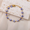 Stainless Steel Evil Eye Bracelet For Women Enamel Round Chain Blue Evil Eye Bead Bracelet Summer Beach Foot Jewelry Gift - Image 38