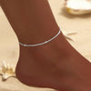 Sliver Plated CZ Anklet Bracelets for Women Girl Zircon Charm Dainty Layer Chain Anklets Jewelry Gifts - Image 11