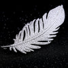 Rhinestone Feather Brooch Pin in Gold-Tone and Silver-Tone Styles - Image 38
