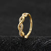 Twisted Body Piercing Hoop Earring in Gold-Tone or Silver-Tone - Image 3