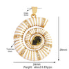 Fish Monta Ray Marine Organism Sea Conch Shell Nautil Coral Branch Charm Pendant,Gold Plated Zircon Jewelry Finding Supplies - Image 13