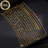 Random 8-Piece Set of Women's Gold-Plated Stainless Steel Bracelets, Elegant and Women's Jewelry Set, Stylish and Unique Design, Suitable for All - Image 3