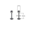 2PC Punk Stainless Steel Spike Ball Labret Lip Piercing Devil Studs Cone Conch Helix Cartilage Earrings Falt Piercings Jewelry - Image 10