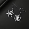 Stainless Steel Earrings Snowflakes Pendants Hoop Earrings Winter Charms Drop Earrings For Women Jewelry Party Gifts - Image 5
