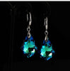 Female Rainbow Crystal Water Drop Earrings Boho Silver Color Zircon Stone Long Dangle Earrings For Women Girl's Wedding Jewelry - Image 7