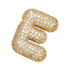 Stainless Steel Bubble Letter Necklace for Women Girls Shiny Zircon Rhinestone Alphabet 26 A-Z Dainty Balloon Choker - Image 26