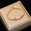 316L Stainless Steel Twisted Bracelet Bangles For Women Gold Plated Wrist Chain Jewelry Gift Party - Image 15