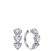 Droplet Shiny Synthetic Gems Decor Hoop Earrings Elegant Simple Style Banquet Party Ear Ornament Female Gift - Image 4