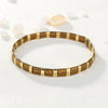 Tile Bead Stretch Bracelet in Multiple Color Patterns - Image 25