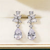 Bridal Wedding Earrings for Women Paved Crystal CZ Stone Aesthetic Female Dangle Earrings Party Jewelry - Image 3