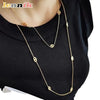 Double Layer Titanium Steel with Electroplating, Stackable Pig Nose Necklace, Long Light Chain, Sweet Style Gift - Image 5