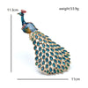 Large Peacock Brooches For Women Lady Beautiful Enamel Bird Office Party Brooch Pins Gifts - Image 3