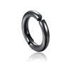1 Pcs Clip On Hoop Earrings For Men Women Stainless Steel Fake Non Piercing Magnetic Dangle Earring Black Huggie Hoop - Image 7