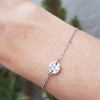 Charms 316 Stainless Steel Women's Adjustable Chain Charm Bracelet Hammered Glossy Minimalist Jewelry - Image 3