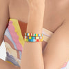 Colorful Acrylic Bead Bangle Set in Multiple Designs - Image 3