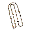 Bohemian Double-Layer Beaded Necklace with Irregular Stone Beads and Long Sweater Chain - Image 6