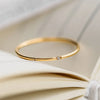Stainless Steel Plated Paved Tiny Zircon Stackable Ring Golden Color Thin Ring Jewelry - Image 8