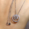 Dazzling Circle Pendant Necklace Women Bridal Wedding Necklace Versatile Lady Neck Accessories Jewelry - Image 2