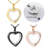 Glass Cremation Jewelry Necklace for Ashes Heart Memorial Lockets for Ashes Stainless Steel Keepsake Urn Ashes Pendants 4Colors - Image 1