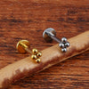 Titanium 16G Mini 4 Bead Cluster Labret Lip Ring Tragus Cartilage Helix Conch Earring Stud Nose Piercing - Image 3