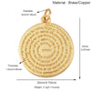 Brass Heart with CZ Zirconia Paved Charm Pendant, Gold Plated Zircon Jewelry Finding Supplies - Image 23