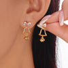 Christmas Tree Zircon Crystal Star Silver Color Earrings Stud Dangle Xmas Jewelry Women Party Gift - Image 15