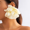 Exaggerated Satin Large Flower Long Tassel Drop Earrings for Women Romantic Party Wedding Earrings Jewelry Girls - Image 14