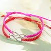 Handmade Wax Cord Braided Bracelet Lover Infinity Bracelet - Image 4