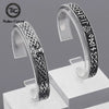 Punk Vikings Thor's Hammer Cuff Bangle Men Stainless Steel Norse Runes Celtic Knot Valknut Amulet Bracelet Scandinavian Jewelry - Image 1