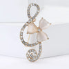 Rhinestone Butterfly Pins for Women Unisex Shiny Glass Musical Note Brooches Event Party Backpack Decoration Clothes Accessories - Image 19