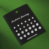 12 Pairs Set Stainless Steel Stud Earrings with Zircon Buds Round Earrings Unisex Jewelry Gifts - Image 7
