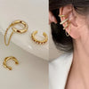 Star Butterfly Clip Earrings Female Crystal Tassel Ear Clip Earring Sparkling Zircon Ear Cuff Jewelry accessories - Image 12