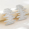 Large Metal Stamping Post Earrings For Women Textured Jewelry Hammered Geometric Holiday Styles Gifts - Image 7