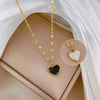 Colorful Bling Cubic Zirconia Pendant Stainless Steel Necklace Neck Chain Shiny Jewelry For Women Gift - Image 12