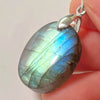 Blue Labradorite Pendant Irregular Shape Bead Stone Orange Necklace for Men Women - Image 16