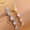 1pcs Faux Fake Belly Piercing Flower Butterfly Dangling Fake Belly Button Pircing Clip On Umbilical Navel Cartilage Earring Clip - Image 4